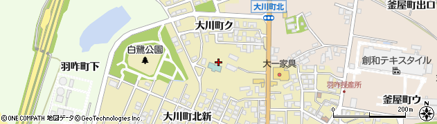 石川県羽咋市大川町ク14周辺の地図
