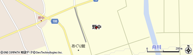 富山県入善町（下新川郡）野中周辺の地図