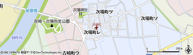 次場町周辺の地図