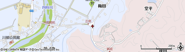 福島県いわき市川部町梅田5周辺の地図