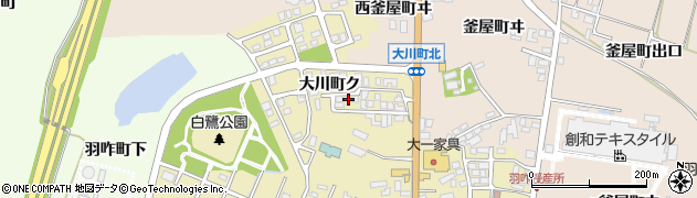 石川県羽咋市大川町ク10周辺の地図