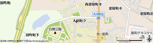 石川県羽咋市大川町ク40周辺の地図
