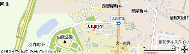 石川県羽咋市大川町（ク）周辺の地図