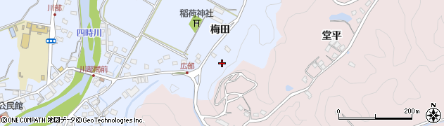福島県いわき市川部町梅田10周辺の地図