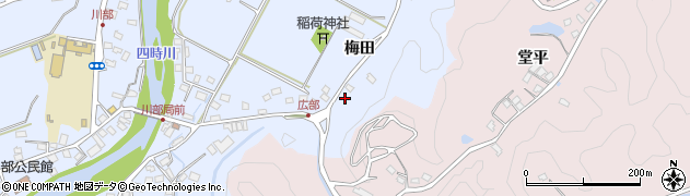 福島県いわき市川部町梅田8周辺の地図