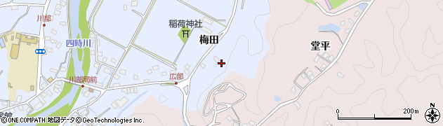 福島県いわき市川部町梅田11周辺の地図