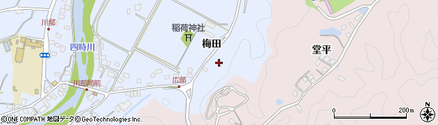 福島県いわき市川部町梅田41周辺の地図