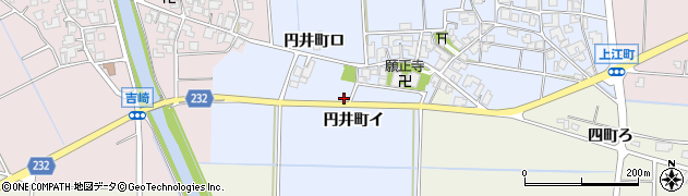 石川県羽咋市円井町イ周辺の地図