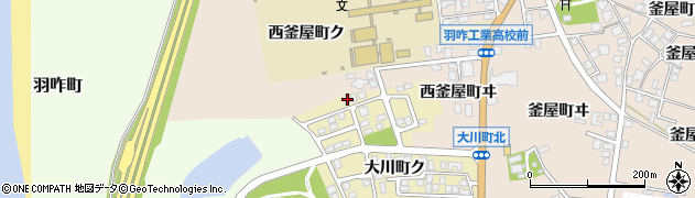 石川県羽咋市大川町ク113周辺の地図