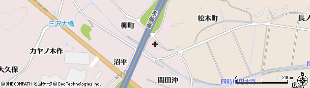 福島県いわき市三沢町柳町周辺の地図