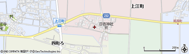 石川県羽咋市上江町（お）周辺の地図
