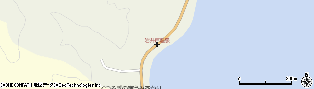 岩井戸温泉周辺の地図
