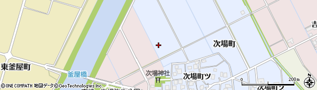 石川県羽咋市次場町周辺の地図