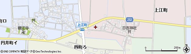 石川県羽咋市上江町（エ）周辺の地図