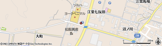 福島県いわき市錦町（江栗大町）周辺の地図