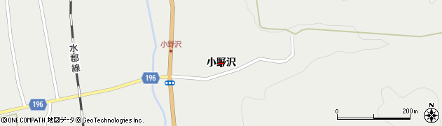 福島県矢祭町（東白川郡）中石井（小野沢）周辺の地図