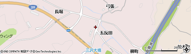 福島県いわき市三沢町（五反田）周辺の地図