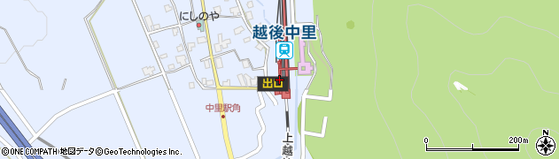 湯沢中里観光協会周辺の地図