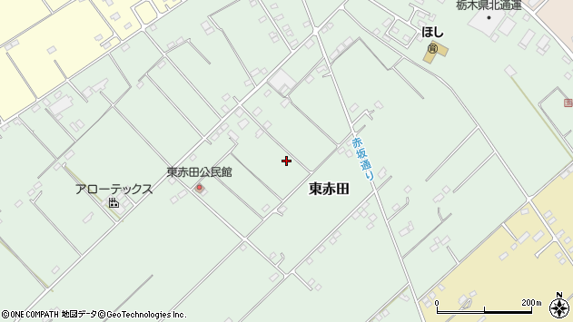 〒329-2742 栃木県那須塩原市東赤田の地図
