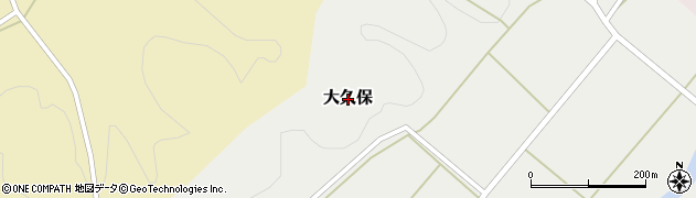 栃木県大田原市大久保周辺の地図
