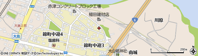 福島民友新聞社錦・大川原新聞店周辺の地図