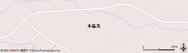 栃木県大田原市木佐美周辺の地図