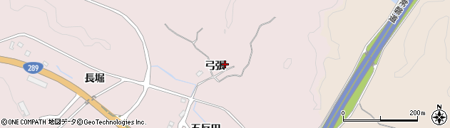 福島県いわき市三沢町（弓張）周辺の地図