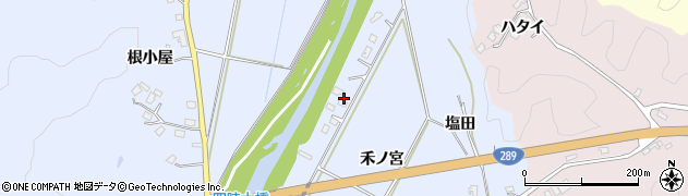 福島県いわき市川部町（南沢）周辺の地図