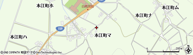 石川県羽咋市本江町マ周辺の地図