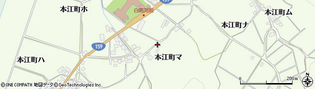石川県羽咋市本江町（マ）周辺の地図