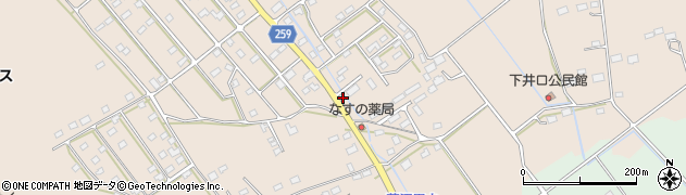 栃木県那須塩原市井口607周辺の地図