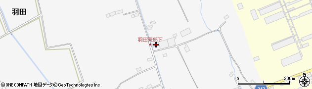栃木県大田原市羽田962周辺の地図