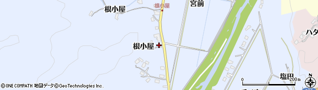 福島県いわき市川部町（根古屋）周辺の地図