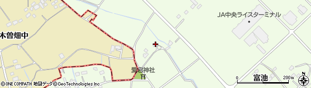 栃木県大田原市富池1329周辺の地図