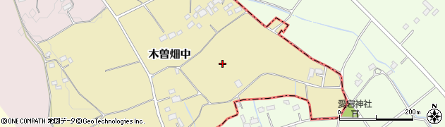栃木県那須塩原市木曽畑中周辺の地図