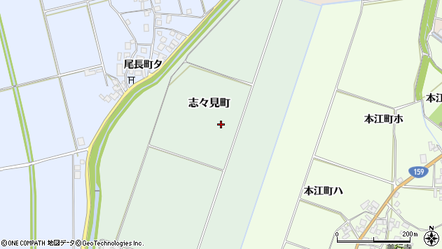 〒925-0624 石川県羽咋市志々見町の地図