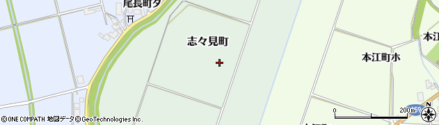 石川県羽咋市志々見町周辺の地図