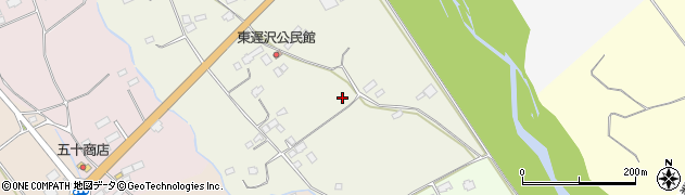 栃木県那須塩原市東遅沢周辺の地図