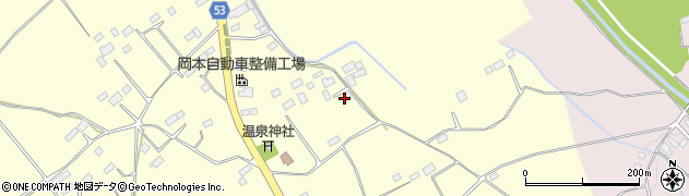 栃木県那須塩原市下中野周辺の地図