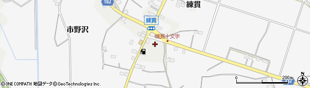 栃木県大田原市練貫55周辺の地図