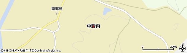 栃木県大田原市中野内周辺の地図