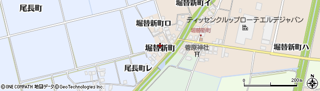 石川県羽咋市堀替新町周辺の地図