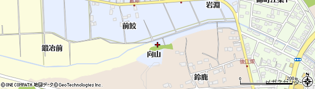 福島県いわき市富津町（向山）周辺の地図
