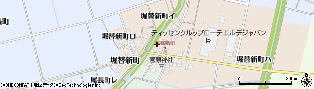 石川県羽咋市堀替新町（イ）周辺の地図