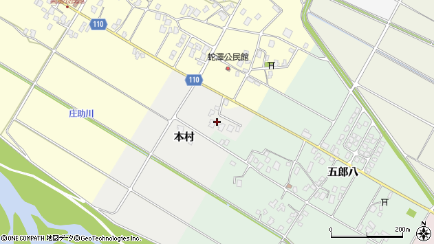 〒939-0665 富山県下新川郡入善町本村の地図