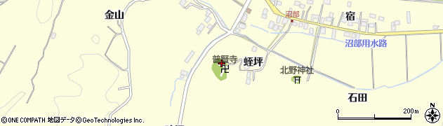 福島県いわき市沼部町鳴沢周辺の地図
