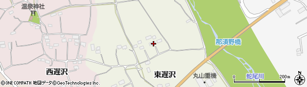 栃木県那須塩原市東遅沢238周辺の地図