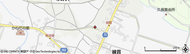 栃木県大田原市練貫35周辺の地図