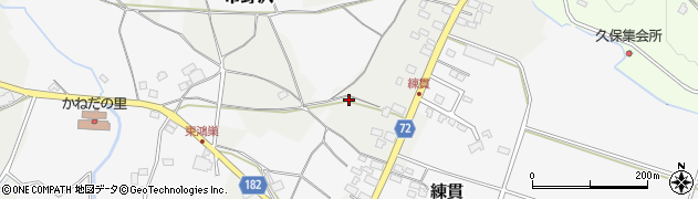 栃木県大田原市練貫36周辺の地図