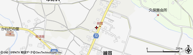 栃木県大田原市練貫33周辺の地図